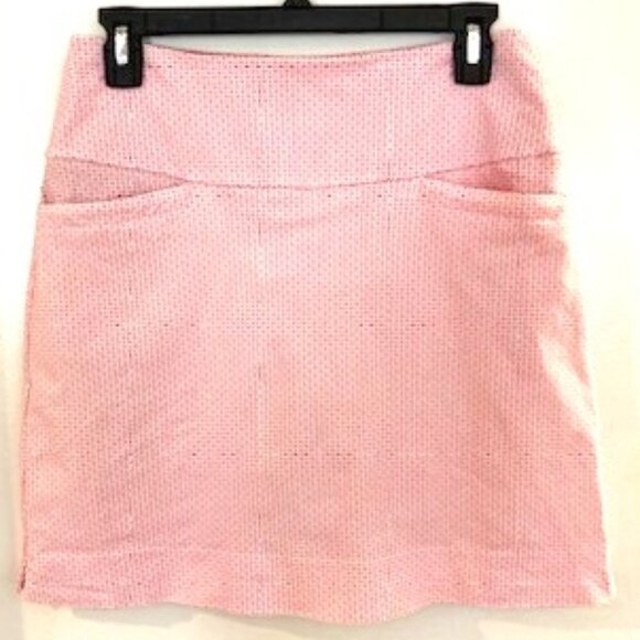 S.C. & CO Pants - S.C. & CO Skort Size S Coral & White Golf Athletic Stretch Sporty